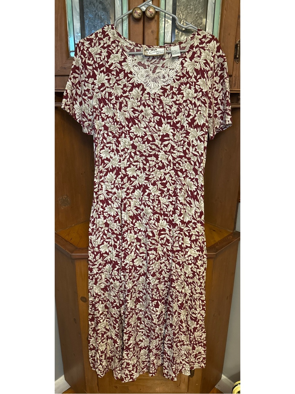 California Gold Rush vintage cottage core BoHo  midi-length floral dress M